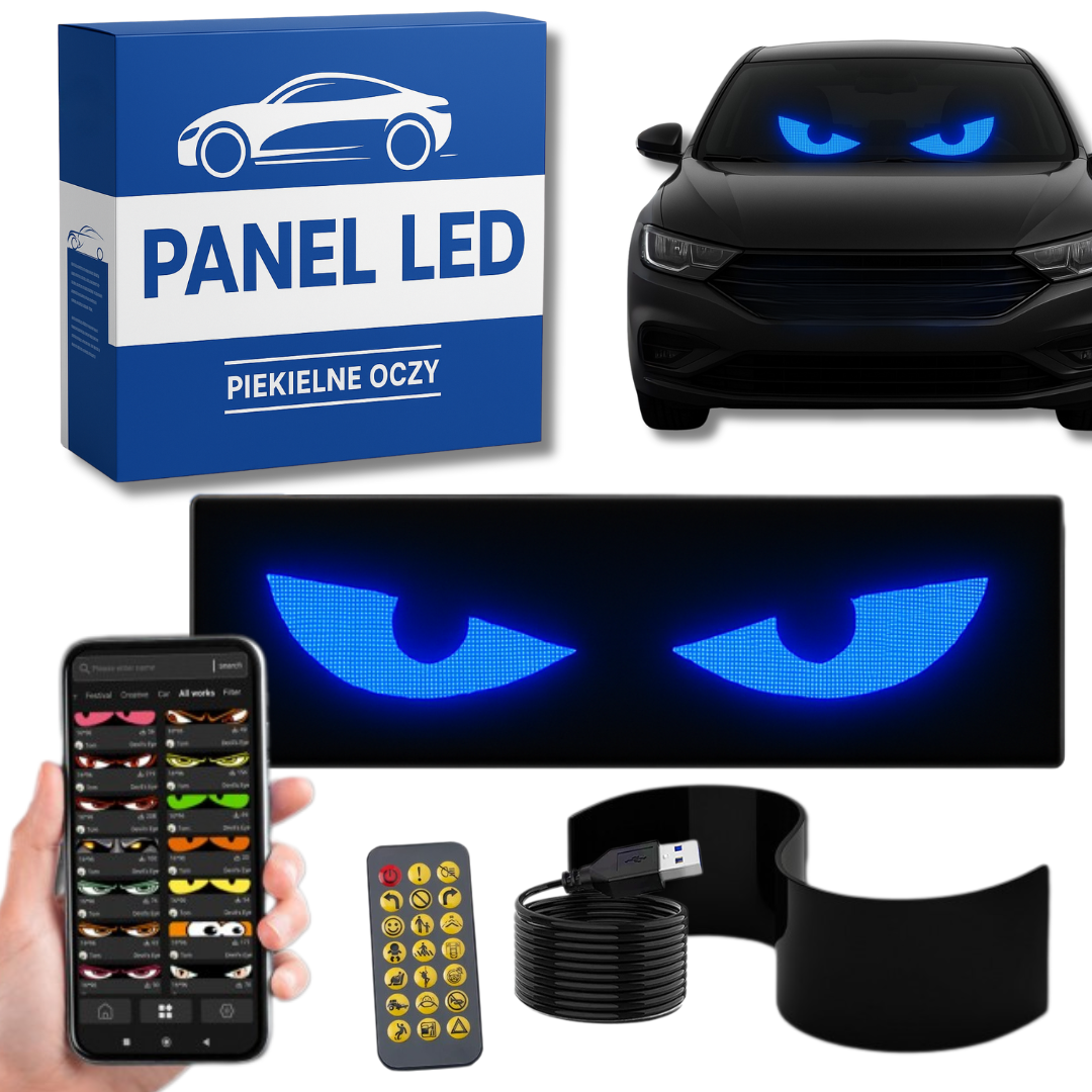 Piekielne Oczy™ - Dynamiczny wyświetlacz LED